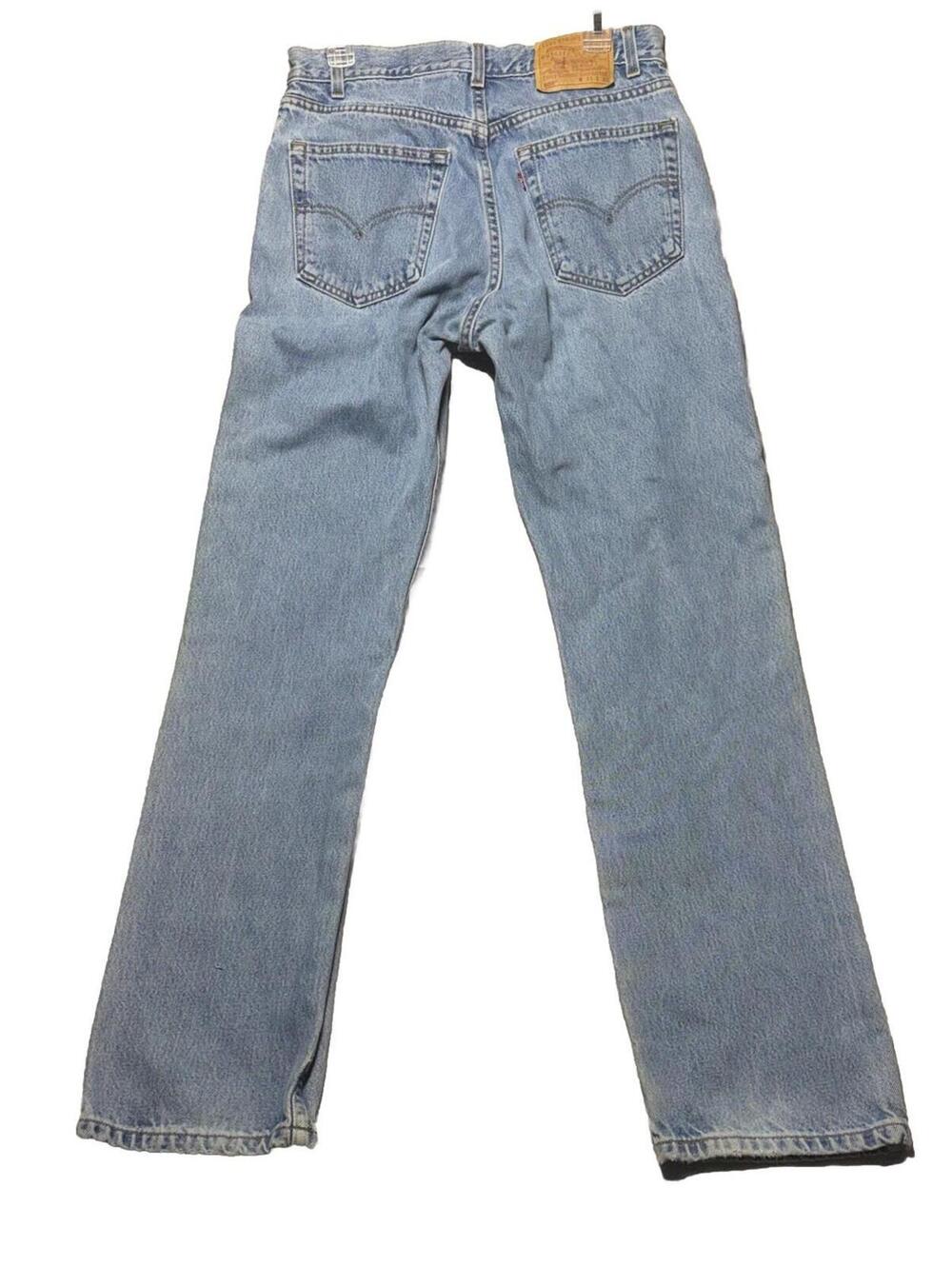 Levis 505 Jeans W33 L32 Mens Light Blue 2001 Y2K Straight Vintage Denim USA